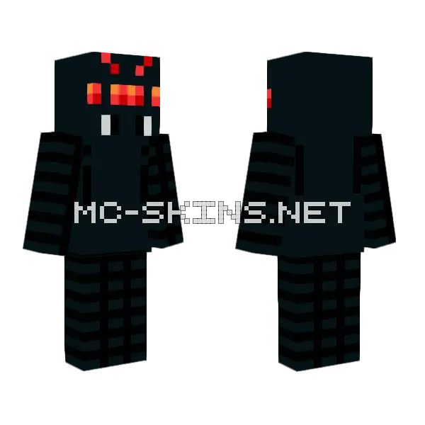 Spider Monster Minecraft skin, front and back