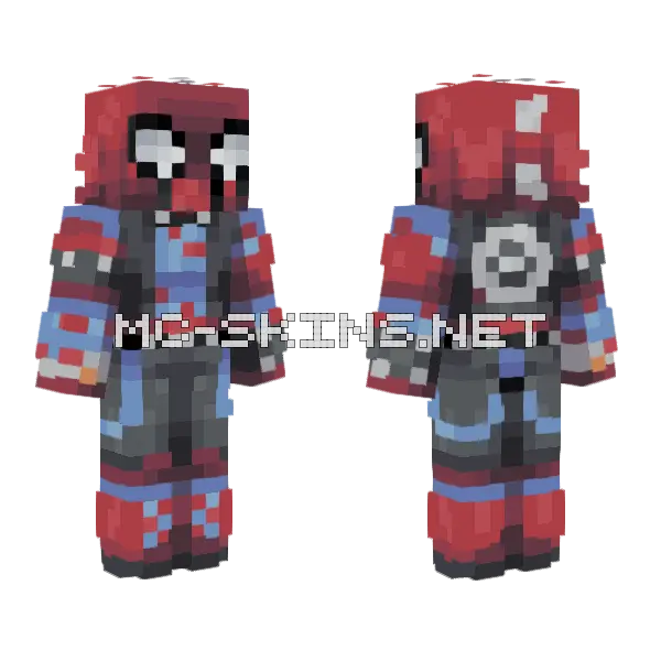 Spider Punk Minecraft skin, front and back