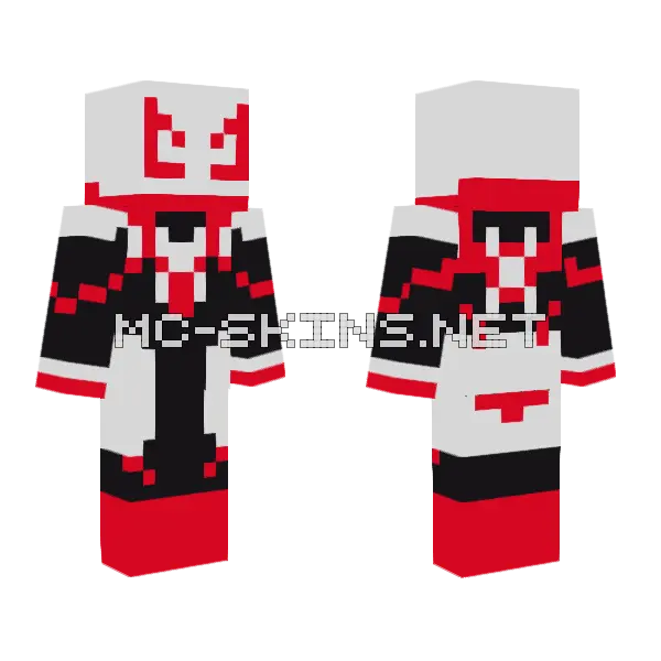 Spider Venom 2099 Remake Minecraft skin, front and back