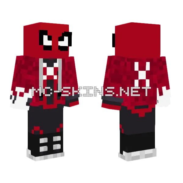 Spider Venom Minecraft skin, front and back