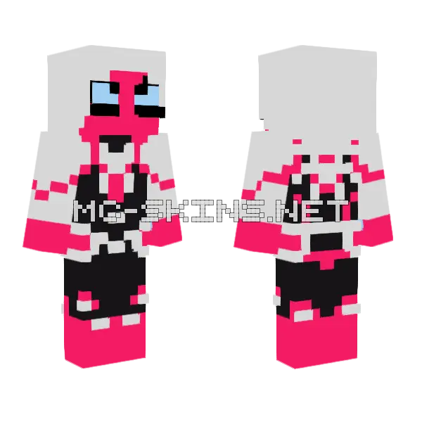 Spider Venom Hooded Minecraft skin, front and back