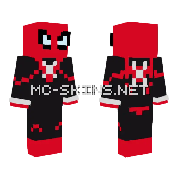 Spider Venom No Sweater Minecraft skin, front and back