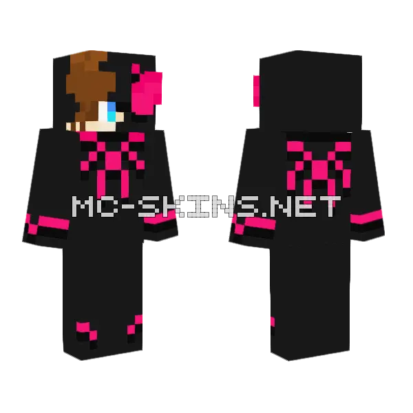 Spider Venom Symbiote Suit Minecraft skin, front and back