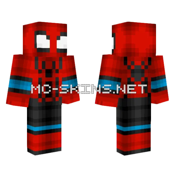 Spider Woman Earth 21 Minecraft skin, front and back