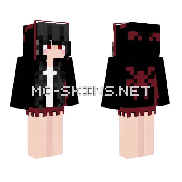 Spidergirl Pajama Set Minecraft skin, front and back