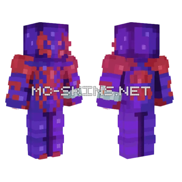 Spiderman 2099 Minecraft skin, front and back