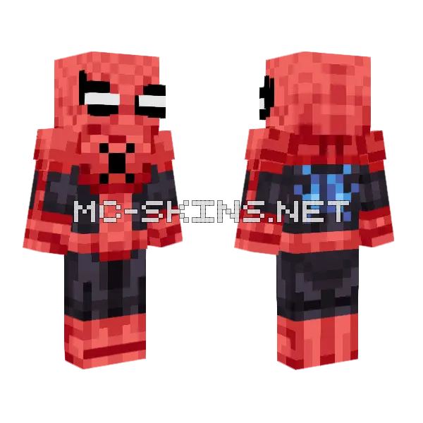 Spiderman Amazing Fantasy Minecraft skin, front and back