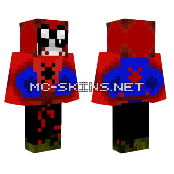 Spiderman Disguise Skin Minecraft skin, front and back