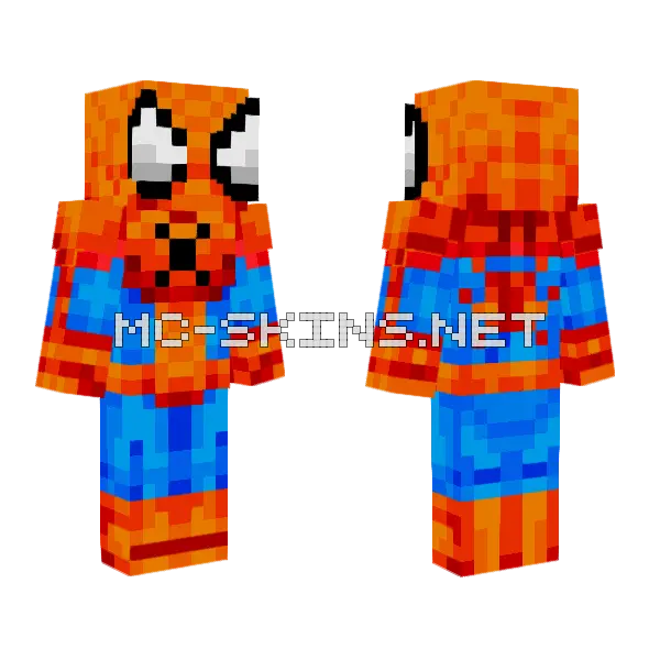 Spiderman MVC Skin Minecraft skin, front and back
