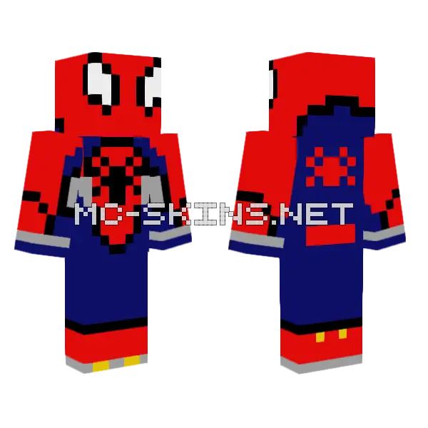 Spiderman Tokon Minecraft skin, front and back