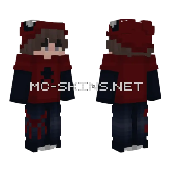 Spidey Suit Minecraft skin, front and back