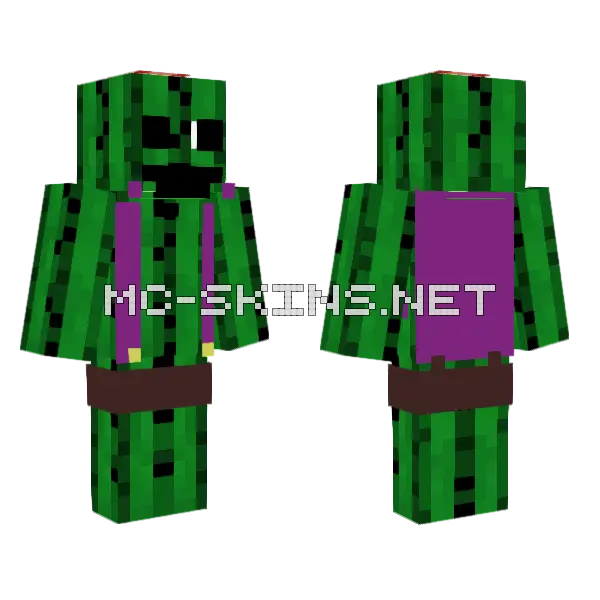 Spik Minecraft skin, front and back