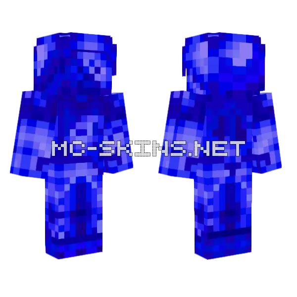 Spirit Water Steve Minecraft skin, front and back
