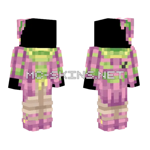 Spiritomb Space Skin Minecraft skin, front and back