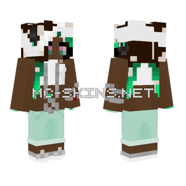 Splatoon 2 DLC Marina Remake Minecraft skin, front and back