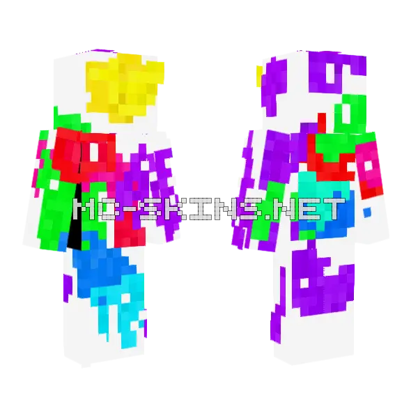 Splattered Paint Outfit, front and back