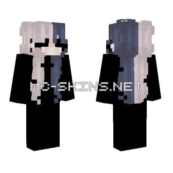 Split Hb Minecraft skin, front and back