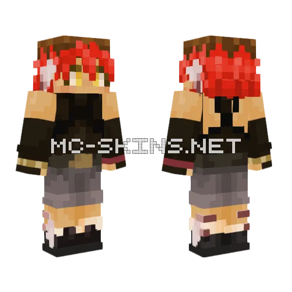Splocks Minecraft skin, front and back