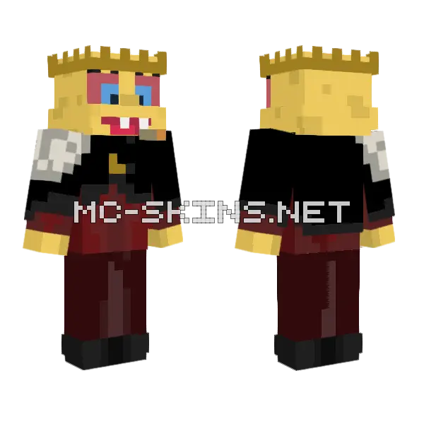 Spongebob Squarepants Minecraft skin, front and back