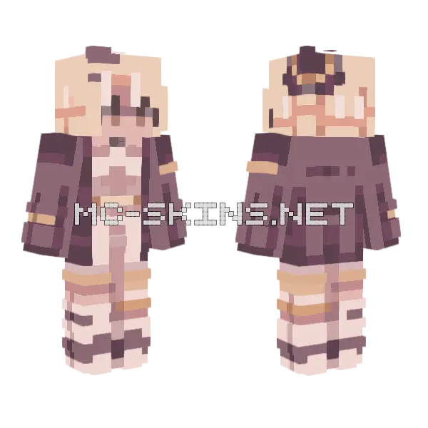 Spooks Minecraft skin, front and back