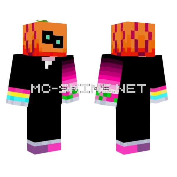 Spooky Month Enterwork Skin Minecraft skin, front and back