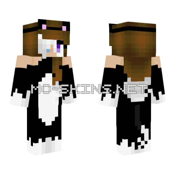 Spoopyness Minecraft skin, front and back
