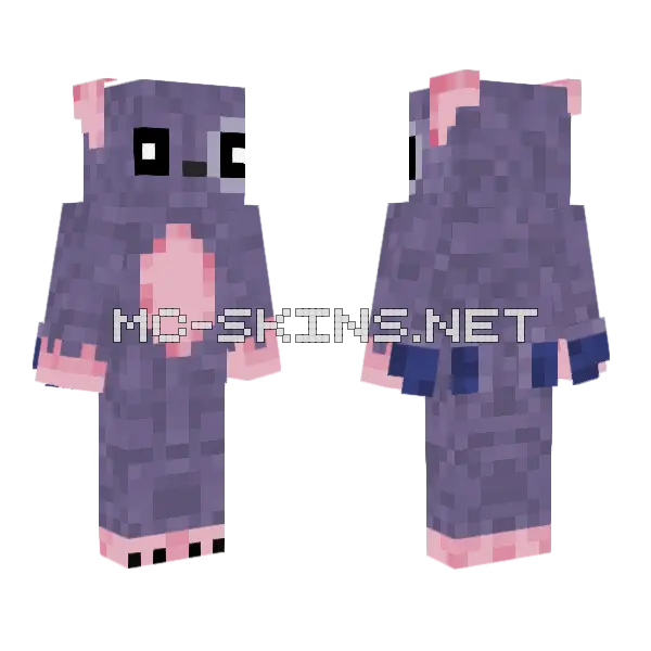 Spork Minecraft skin, front and back