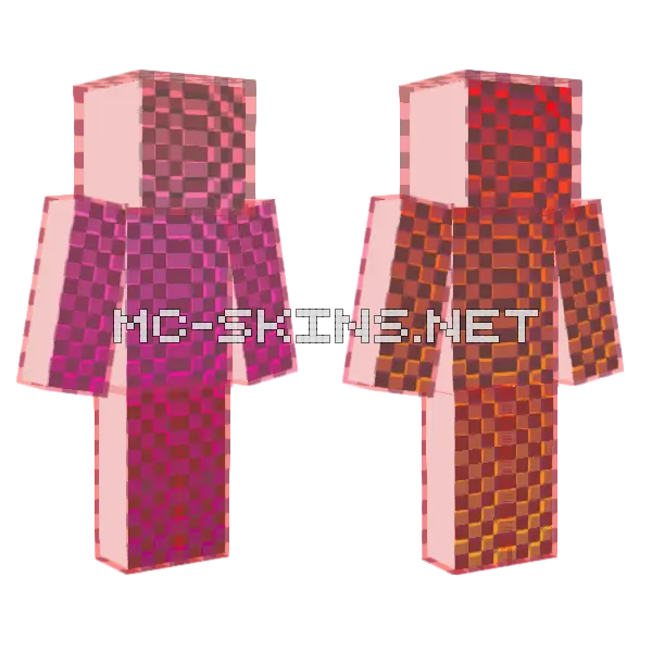 Spotted Gradient Minecraft skin, front and back