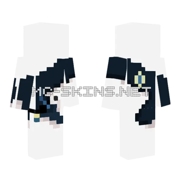 Spreadtheworm Kaeya Worm 3 Minecraft skin, front and back