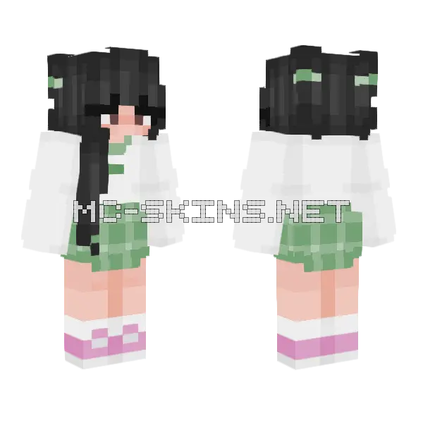 Spring Bby Minecraft skin, front and back