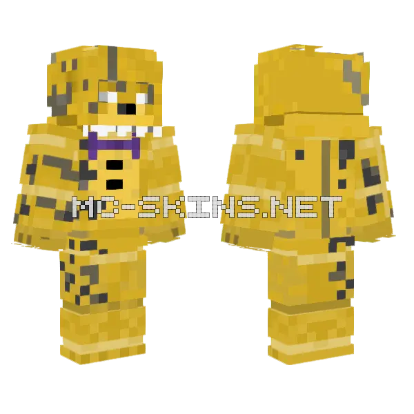 Spring Bonnie 2023 Minecraft skin, front and back