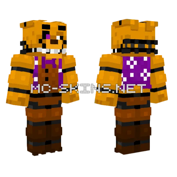 Spring Bonnie Minecraft skin, front and back