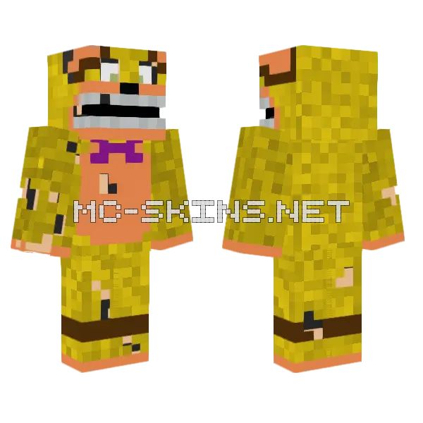 Spring Bonnie From 1987 Minecraft skin, front and back