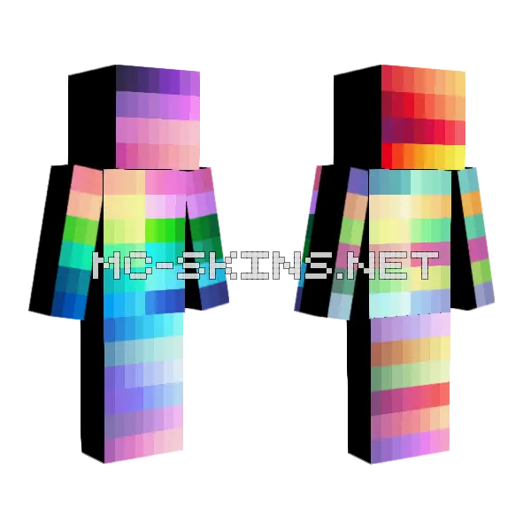 Spring Color Palette Minecraft skin, front and back