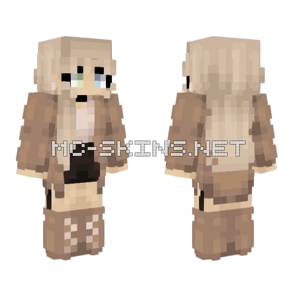 Spring Date Minecraft skin, front and back