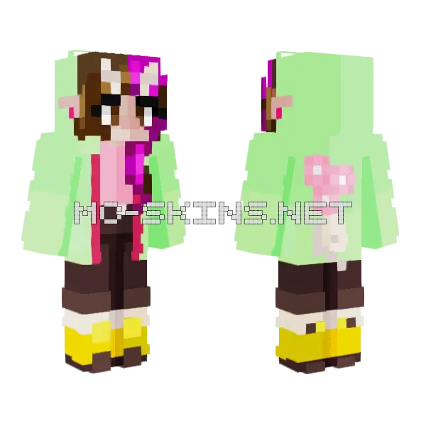 Spring Fay Persona Ter10 Minecraft skin, front and back