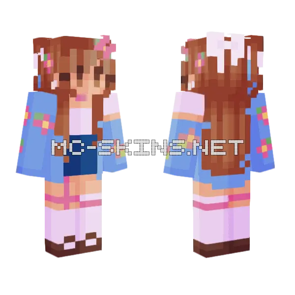 Spring Has Sprung RCE Minecraft skin, front and back