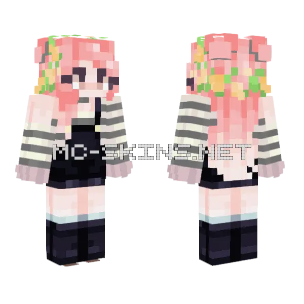 Spring Love Minecraft skin, front and back