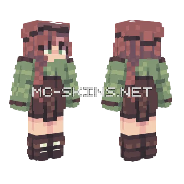 Spring Mud Tr Minecraft skin, front and back