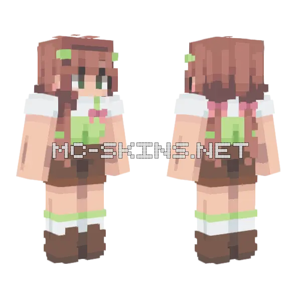 Spring Persona Minecraft skin, front and back