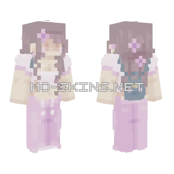 Spring Semester Minecraft skin, front and back