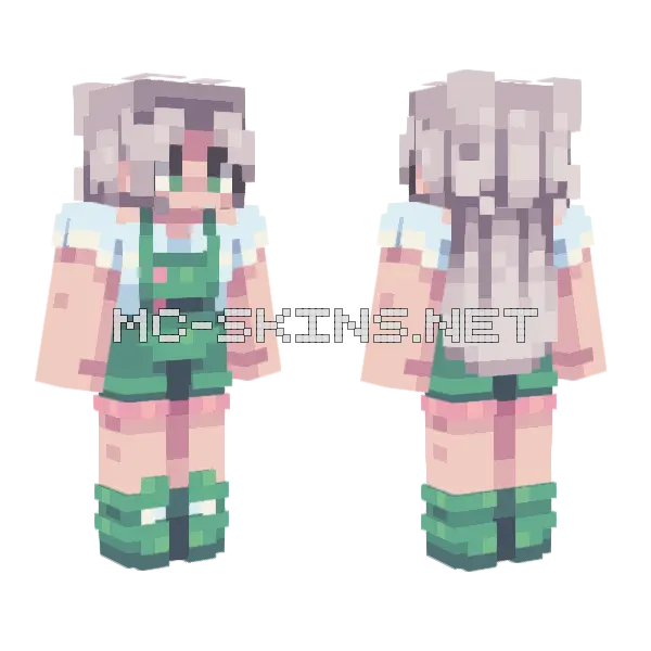Spring Shale Te Minecraft skin, front and back