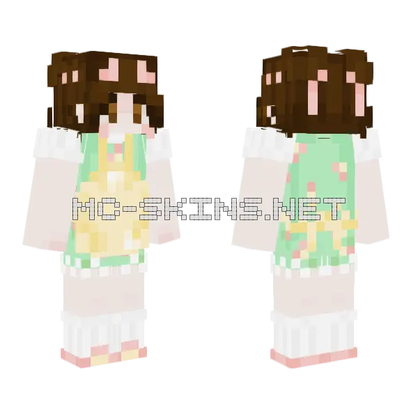 Spring Sneezes Minecraft skin, front and back
