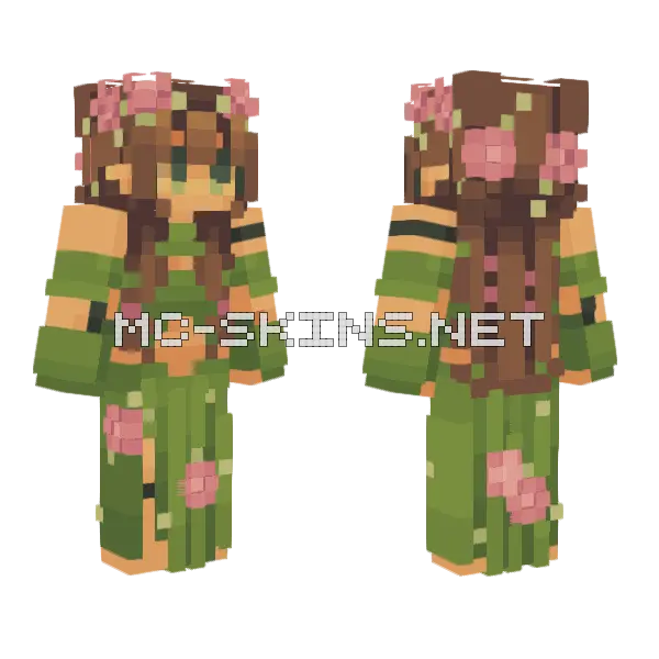 Spring Spirit Minecraft skin, front and back