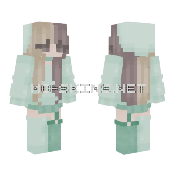 Spring Vibes In Autumn Minecraft skin, front and back