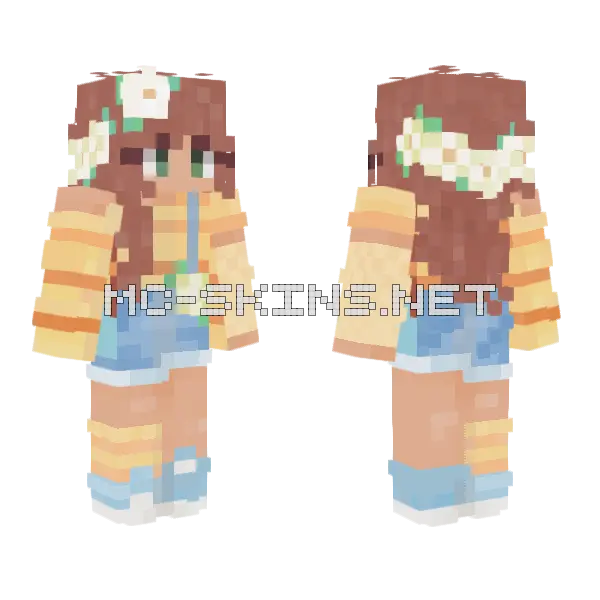 Springtime Funtime RCE Minecraft skin, front and back