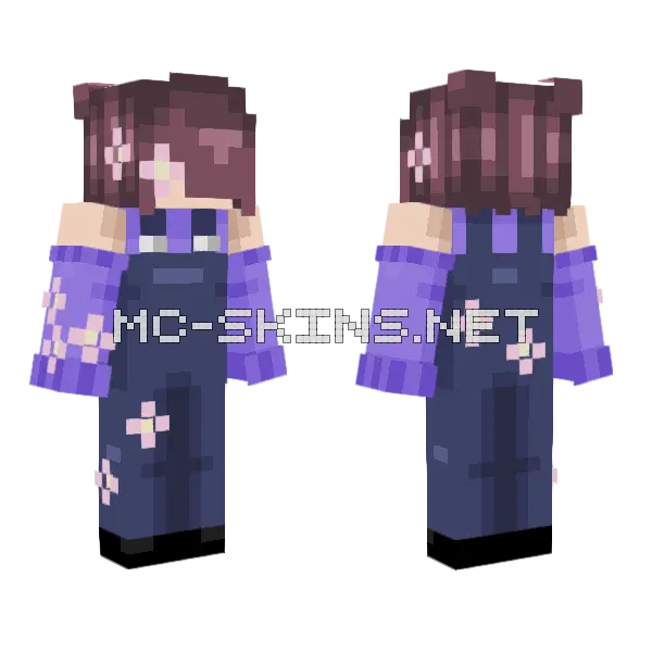 Springtime OC Minecraft skin, front and back