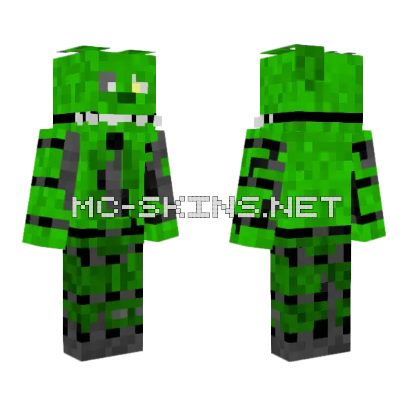 Springtrap Green Skin Minecraft skin, front and back
