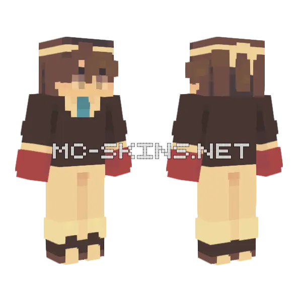 Spruce Log Skin Minecraft skin, front and back