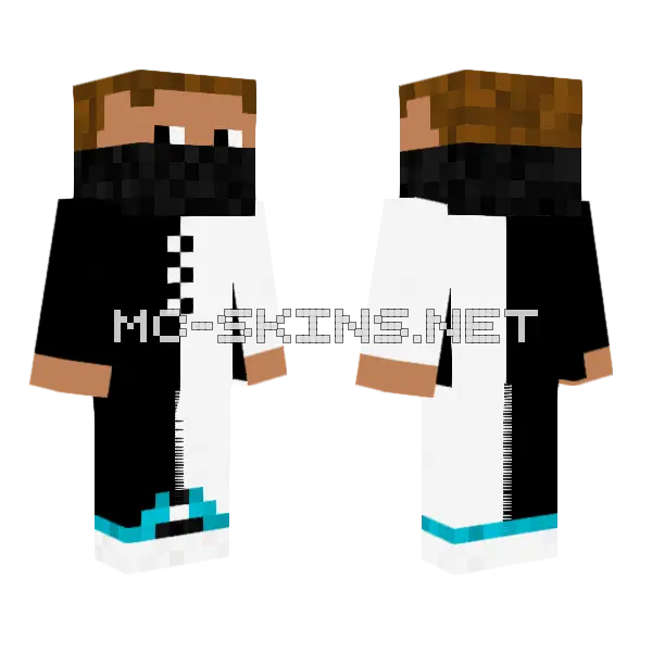 Spy Looking Left Minecraft skin, front and back